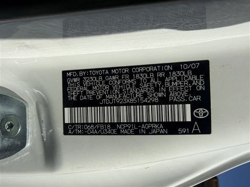 Used 2008 Toyota Yaris 2-Door Hatchback w/ Convenience Pkg FWD image 11