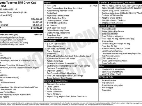 Used 2024 Toyota Tacoma SR5 w/ SR5 Upgrade Package AWD/4WD image 3