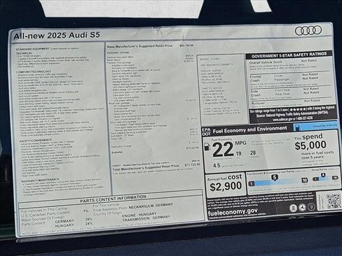 New 2025 Audi S5 Premium Plus image 17