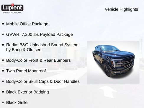 Used 2024 Ford F150 Lariat w/ Equipment Group 502A High AWD/4WD image 3
