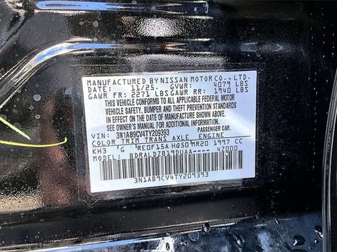 New 2026 Nissan Sentra SV image 13