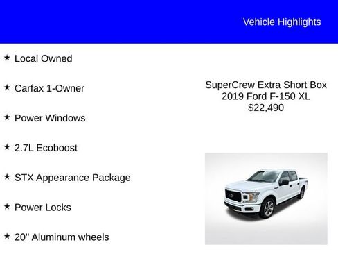 Used 2019 Ford F150 XL w/ Equipment Group 101A Mid RWD image 2