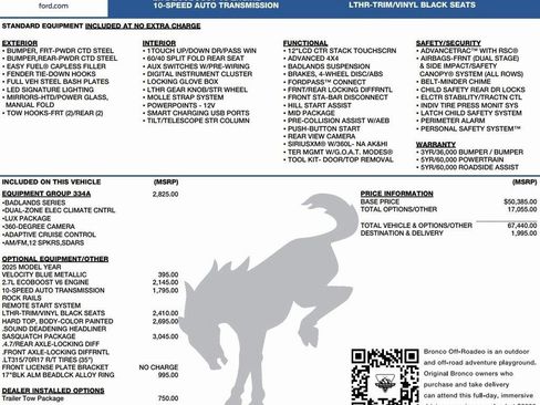 New 2025 Ford Bronco Badlands image 2