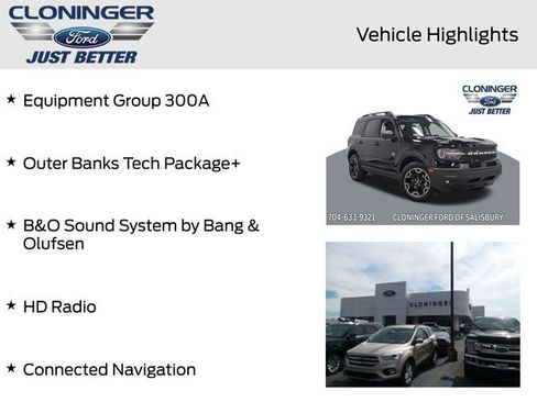 New 2025 Ford Bronco Sport Outer Banks w/ Outer Banks Tech Package+ AWD/4WD image 11