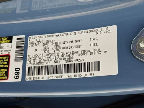 New 2026 Toyota Tacoma SR5 AWD/4WD image 34