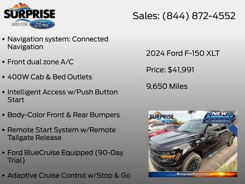 Used 2024 Ford F150 XLT w/ Equipment Group 302A MID RWD image 23