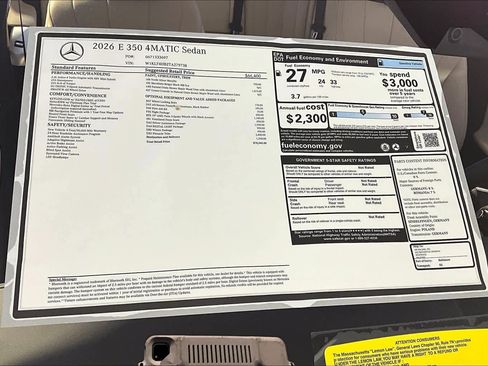 New 2026 Mercedes-Benz E 350 4MATIC Sedan image 18