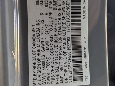 Certified 2025 Honda Civic Sport image 25