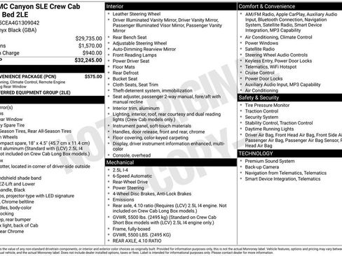 Certified 2016 GMC Canyon SLE w/ SLE Convenience Package RWD image 40