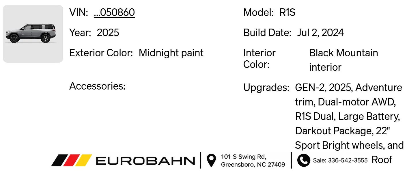 Used 2025 Rivian R1S Adventure Dual AWD/4WD image 31