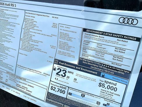 New 2026 Audi RS 3 image 19