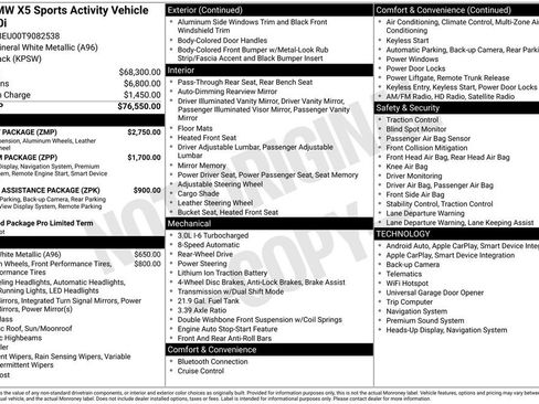 Used 2026 BMW X5 sDrive40i w/ M Sport Package RWD image 2