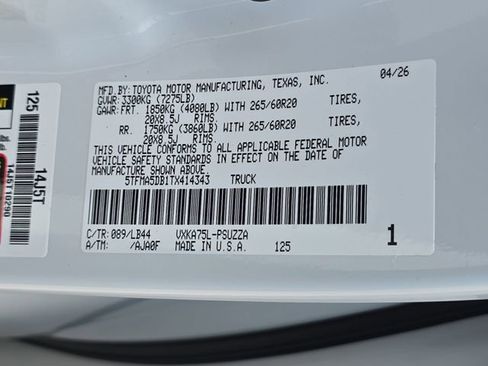 New 2026 Toyota Tundra 1794 Edition AWD/4WD image 35