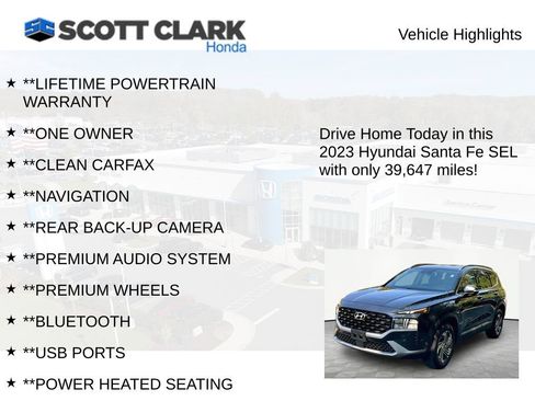 Used 2023 Hyundai Santa Fe SEL AWD/4WD image 12