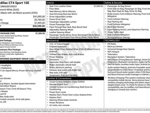 Used 2025 Cadillac CT4 Sport w/ Climate Package RWD image 4