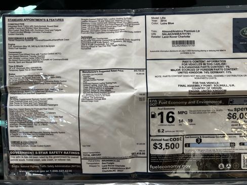 Used 2014 Land Rover LR4 HSE LUX image 22