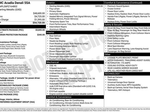 Used 2023 GMC Acadia Denali w/ Denali Ultimate Package FWD image 45