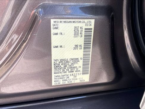 Used 2016 Nissan Altima 2.5 SL w/ 2.5 Technology w/LED Package FWD image 18