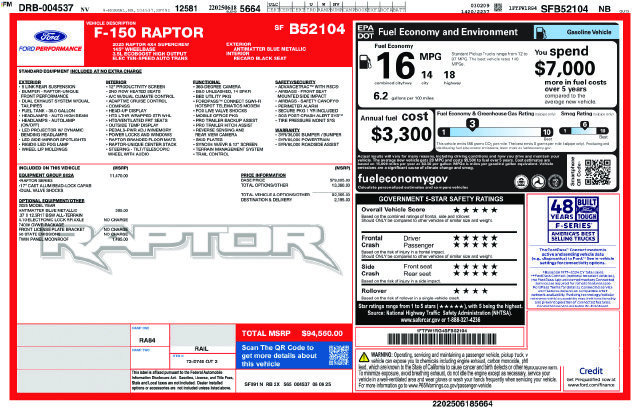 Certified 2025 Ford F150 Raptor AWD/4WD image 2