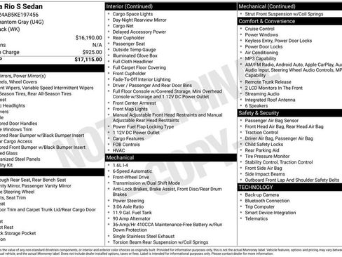 Used 2019 Kia Rio S FWD image 7