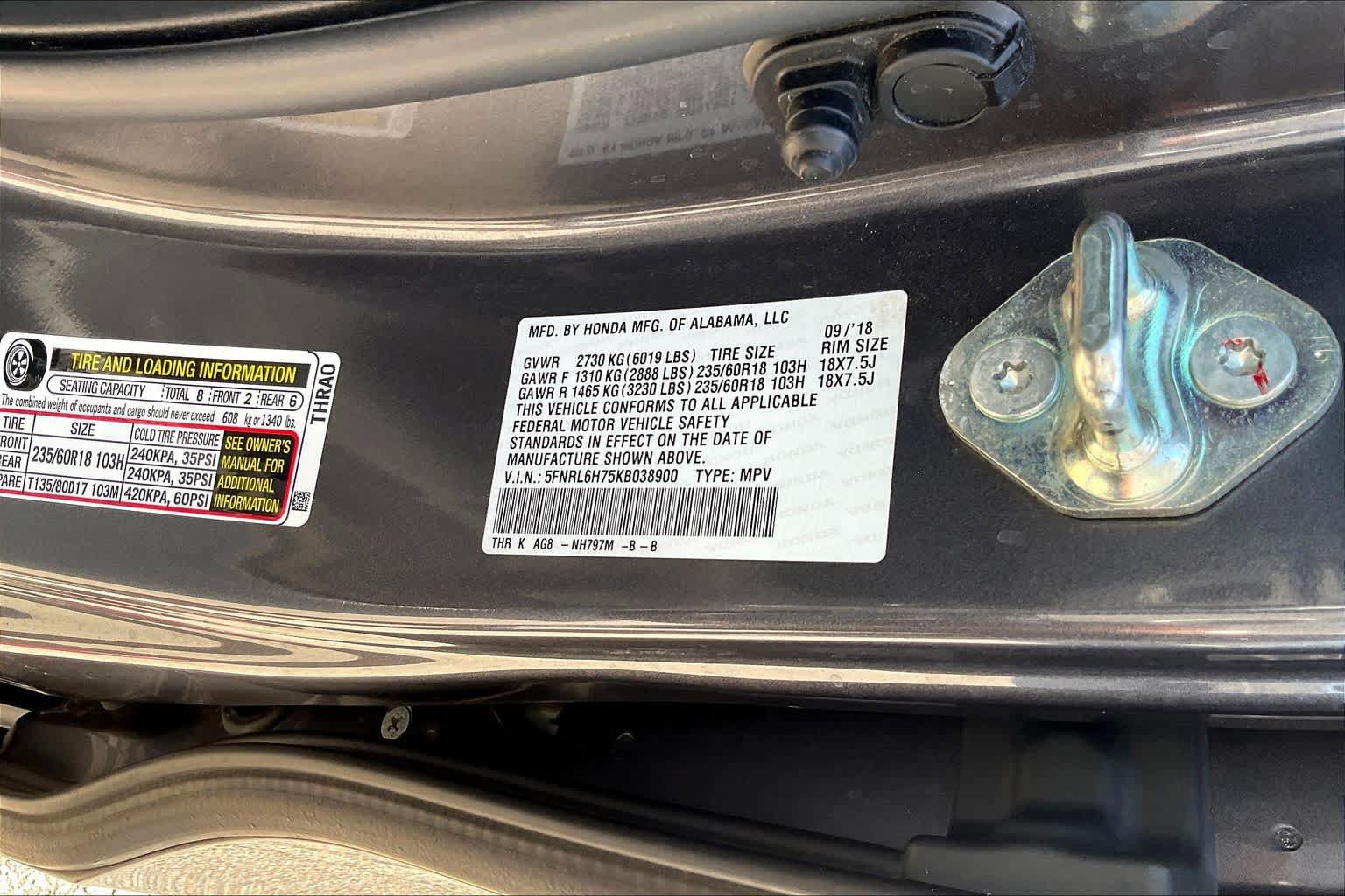 Used 2019 Honda Odyssey EX-L image 33