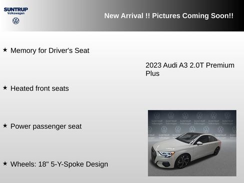 Used 2023 Audi A3 2.0T Premium Plus w/ Premium Plus Package AWD/4WD image 10