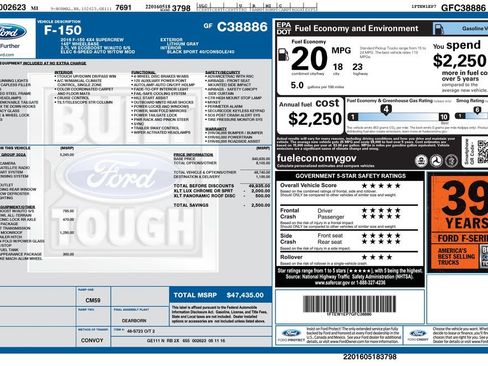 Used 2016 Ford F150 XLT w/ Equipment Group 302A Luxury AWD/4WD image 19