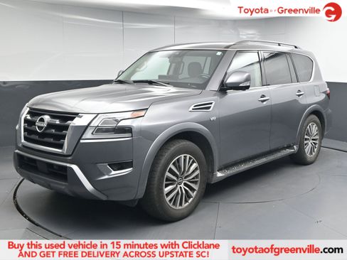 Used 2021 Nissan Armada SL w/ Captain's Chairs Package image 1