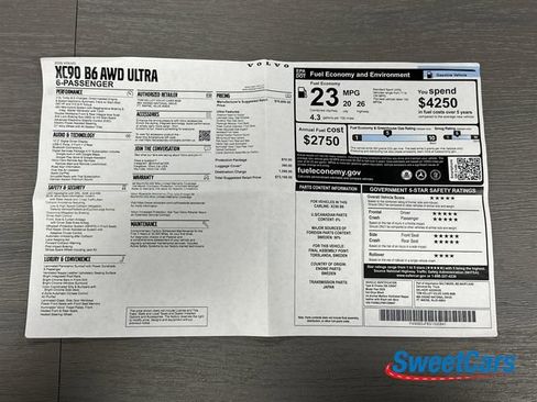 Used 2025 Volvo XC90 B6 Ultra w/ Protection Package Premier image 57