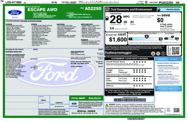Used 2023 Ford Escape ST-Line w/ Tech Pack #1 AWD/4WD image 52