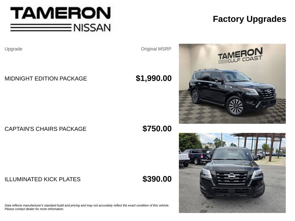 Used 2023 Nissan Armada SL w/ Midnight Edition Package AWD/4WD image 6