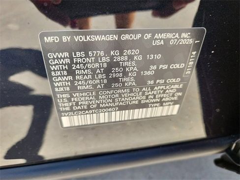 New 2026 Volkswagen Atlas Cross Sport SE image 10