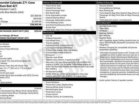 Used 2019 Chevrolet Colorado Z71 AWD/4WD image 7