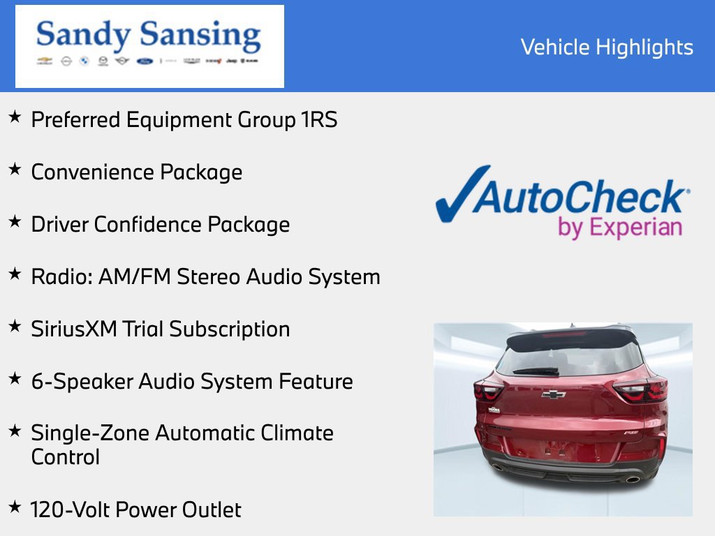 Used 2025 Chevrolet TrailBlazer RS w/ Convenience Package FWD image 7