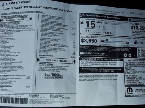 Used 2023 Dodge Challenger SRT Hellcat image 52