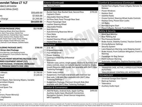 Used 2018 Chevrolet Tahoe LT w/ Texas Edition Package image 11