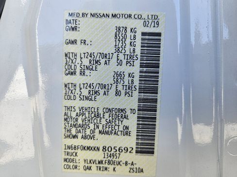 Used 2019 Nissan NV 1500 S image 47