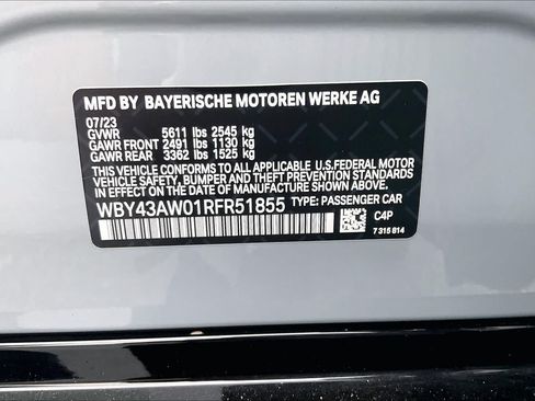 Used 2024 BMW i4 eDrive35 w/ M Sport Package RWD image 37