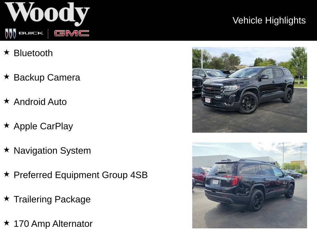 Certified 2023 GMC Acadia AT4 w/ Trailering Package AWD/4WD image 3