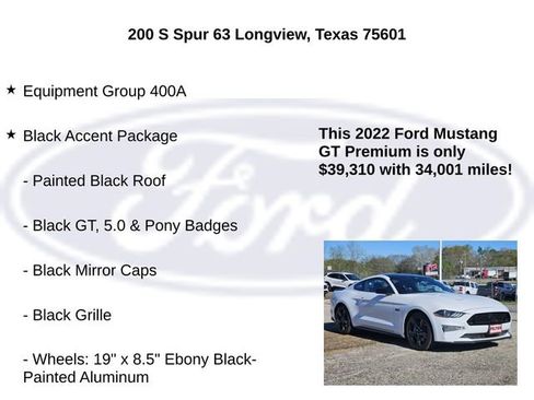 Used 2022 Ford Mustang GT Premium w/ Black Accent Package image 5