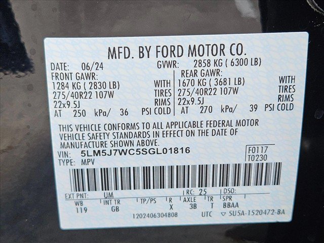 Used 2025 Lincoln Aviator Reserve w/ Jet Appearance Package RWD image 24