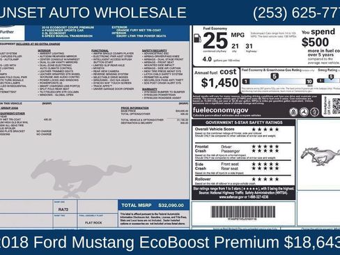 Used 2018 Ford Mustang Premium RWD image 40