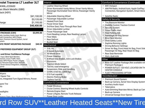 Used 2020 Chevrolet Traverse LT w/ LT Premium Package image 13