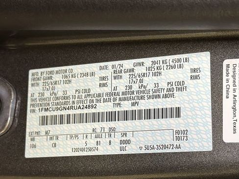 Used 2024 Ford Escape Active w/ Tech Pack #1 AWD/4WD image 33