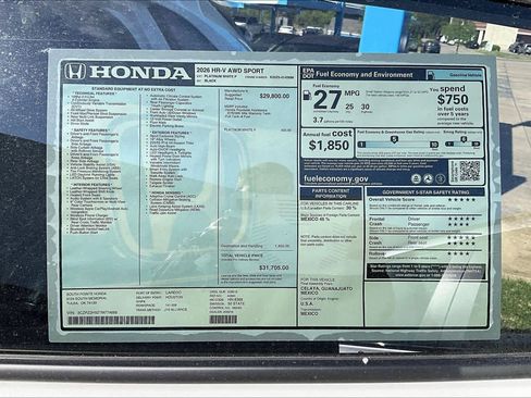 New 2026 Honda HR-V Sport image 21