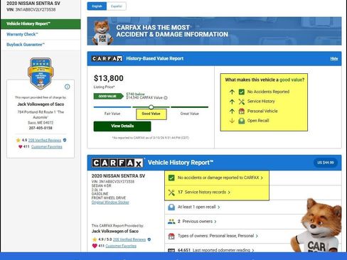 Used 2020 Nissan Sentra SV w/ Trunk Package image 11