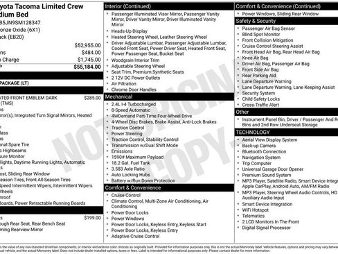 Certified 2025 Toyota Tacoma Limited AWD/4WD image 61