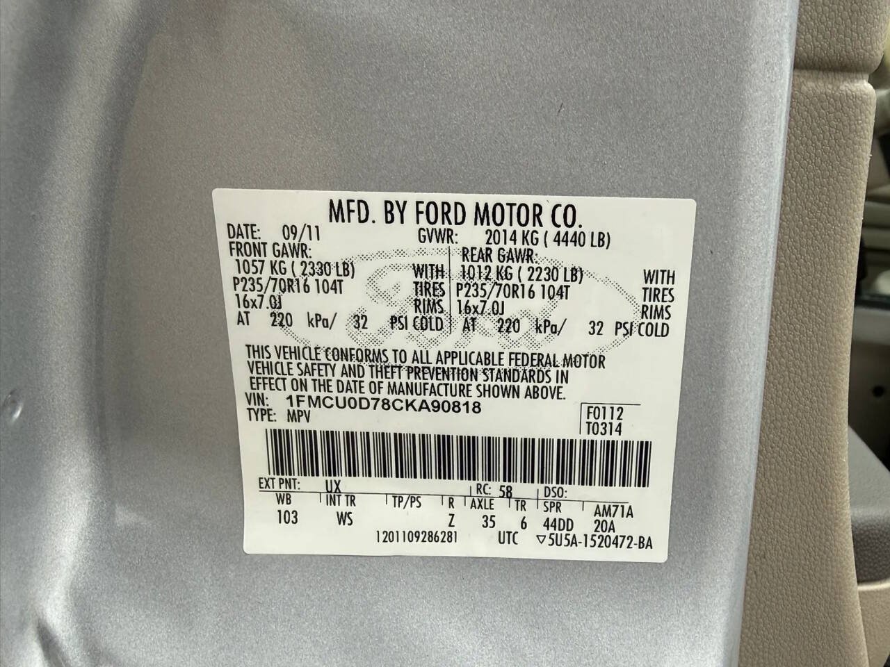 Used 2012 Ford Escape XLT FWD image 22