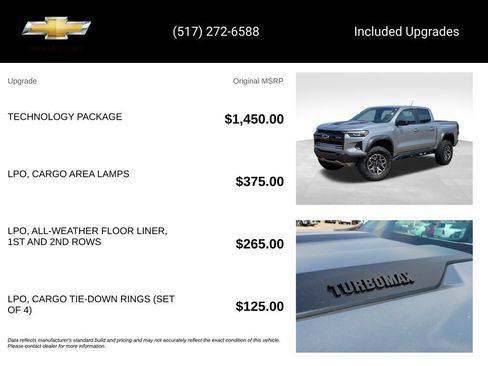 Used 2025 Chevrolet Colorado ZR2 w/ Technology Package AWD/4WD image 15