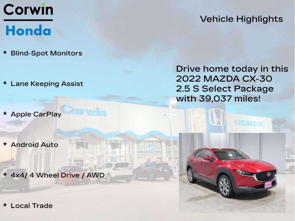 Used 2022 MAZDA CX-30 AWD 2.5 S w/ Select Package image 6